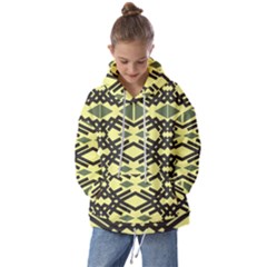 Abstract Pattern Geometric Backgrounds Kids  Oversized Hoodie by Eskimos