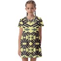 Abstract pattern geometric backgrounds Kids  Asymmetric Collar Dress View1