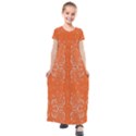 Folk flowers print Floral pattern Ethnic art Kids  Short Sleeve Maxi Dress View1