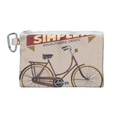 Simplex Bike 001 Design By Trijava Canvas Cosmetic Bag (medium) by nate14shop