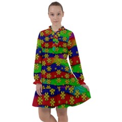 Blooming Stars On The Rainbow So Rare All Frills Chiffon Dress by pepitasart