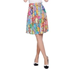 Floral Flowers A-line Skirt by artworkshop