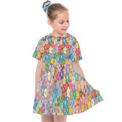 Floral Flowers Kids  Sailor Dress by artworkshop