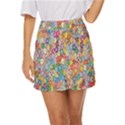 Floral Flowers Mini Front Wrap Skirt View1