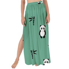 Pandas Pattern Maxi Chiffon Tie-up Sarong by artworkshop