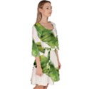 Sheets Tropical Plant Palm Summer Exotic Velour Kimono Dress View3