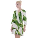 Sheets Tropical Plant Palm Summer Exotic Open Neck Shift Dress View1