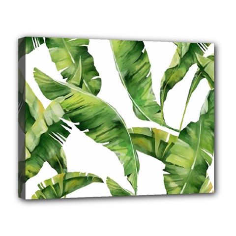 Sheets Tropical Plant Palm Summer Exotic Canvas 14  X 11  (stretched) by artworkshop