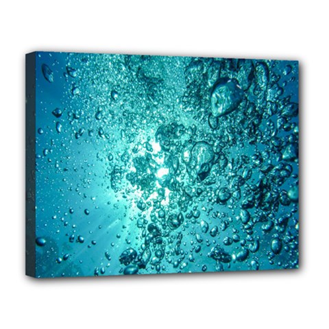 Bubbles Water Bub Canvas 14  X 11  (stretched) by artworkshop