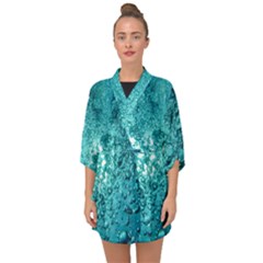 Bubbles Water Bub Half Sleeve Chiffon Kimono by artworkshop