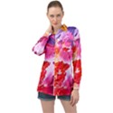 Colorful Painting Long Sleeve Satin Shirt View1