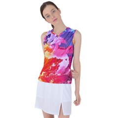 Colorful Painting Women s Sleeveless Sports Top by artworkshop