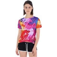 Colorful Painting Open Back Sport Tee by artworkshop