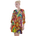 Mandalas Colorful Abstract Ornamental Open Neck Shift Dress View1