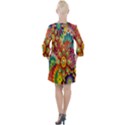 Mandalas Colorful Abstract Ornamental Open Neck Shift Dress View2