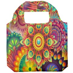 Mandalas Colorful Abstract Ornamental Foldable Grocery Recycle Bag by artworkshop