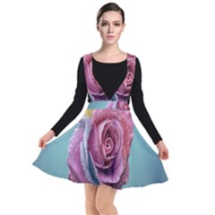 Rose Flower Love Romance Beautiful Plunge Pinafore Dress by artworkshop