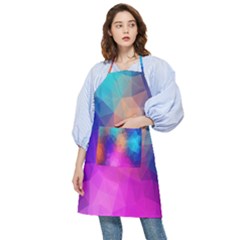 Triangles Polygon Color Pocket Apron by artworkshop