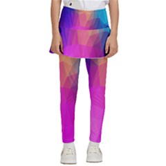 Triangles Polygon Color Kids  Skirted Pants by artworkshop