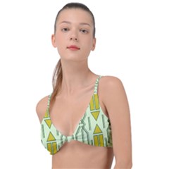 Abstract Pattern Geometric Backgrounds Knot Up Bikini Top by Eskimos