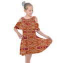 Abstract pattern geometric backgrounds  Kids  Shoulder Cutout Chiffon Dress View1