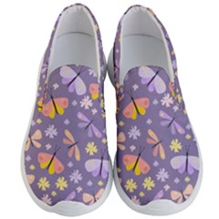 Vector-seamless-pattern-with-butterflies-beetles Men s Lightweight Slip Ons by Jancukart