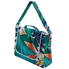 Leaves Tropical Exotic Box Up Messenger Bag by artworkshop