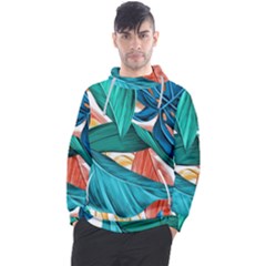 Leaves Tropical Exotic Men s Pullover Hoodie by artworkshop