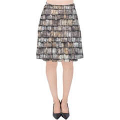 Wall Stone Wall Brick Wall Stoneworks Masonry Velvet High Waist Skirt by artworkshop