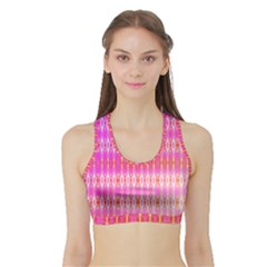 Pinktastic Sports Bra With Border by Thespacecampers