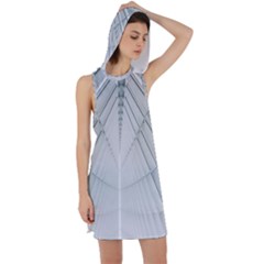 Architecture Building Racer Back Hoodie Dress by artworkshop