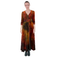 Space Science Button Up Maxi Dress by artworkshop