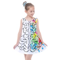 Brain-mind-psychology-idea-drawing Kids  Summer Dress by Jancukart