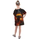 Dragon Fire Fantasy Art Kids  One Piece Chiffon Dress View2