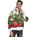 Strawberries-fruits-fruit-red Men s Puffer Bubble Jacket Coat View3