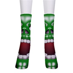 Monster-mask-alien-horror-devil Crew Socks by Jancukart