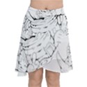 Astronaut-moon-space-astronomy Chiffon Wrap Front Skirt View1