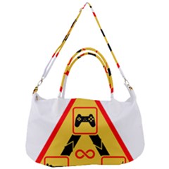 Gamer-geek-video-game-sign-fan Removal Strap Handbag by Jancukart