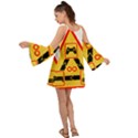 Gamer-geek-video-game-sign-fan Kimono Sleeves Boho Dress View2