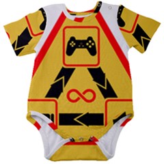 Gamer-geek-video-game-sign-fan Baby Short Sleeve Onesie Bodysuit by Jancukart