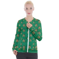 Water Lilies In The Soft Clear Warm Tropical Sea Casual Zip Up Jacket by pepitasart