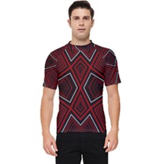 Abstract Pattern Geometric Backgrounds Men s Short Sleeve Rash Guard by Eskimos