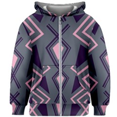 Abstract Pattern Geometric Backgrounds  Kids  Zipper Hoodie Without Drawstring by Eskimos