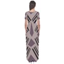 Abstract pattern geometric backgrounds   Short Sleeve Maxi Dress View2