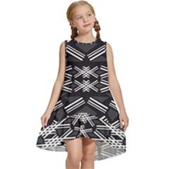 Abstract Pattern Geometric Backgrounds  Kids  Frill Swing Dress by Eskimos