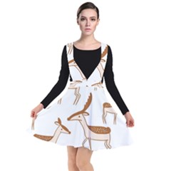 Cute Animal Deer Plunge Pinafore Dress by artworkshop