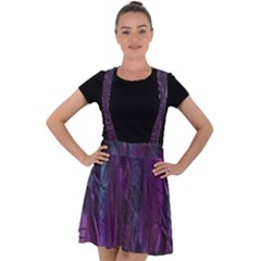 Feather Velvet Suspender Skater Skirt by artworkshop