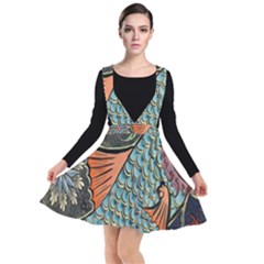 Mosaic Plunge Pinafore Dress by artworkshop