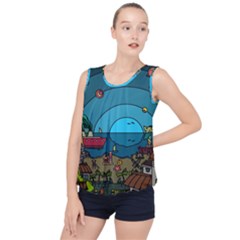 Artwork Art Kids Bubble Hem Chiffon Tank Top by artworkshop