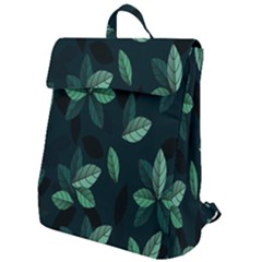 Plant Leaves Flap Top Backpack by artworkshop